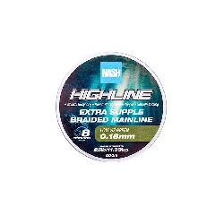 NASH Highline Extra Supple Braid Green 25lb/0.18mm 600m