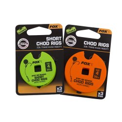 FOX 30lb, size 4 Short Chod Rig Barbed