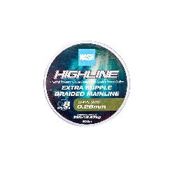 NASH Highline Extra Supple Braid Green 30lb/0.24mm 600m