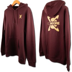 Bluza CCMOORE Burgundy Hoodie 4XL