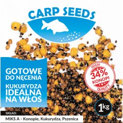 Carp Seeds Miks A – konopie, pszenica, kukurydza – 1 kg