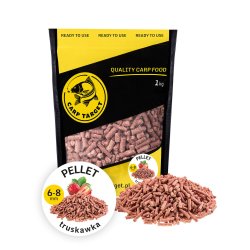 Carp Target PELLET WĘDKARSKI TRUSKAWKA 6-8 MM 1 KG
