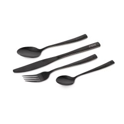 Sztućce FOX Cookware Black Stainless Cutlery Set 