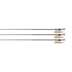 Leadcore FOX 75cm Edges Naturals 50lb Leadcore Lead Clip Leaders 3pcs