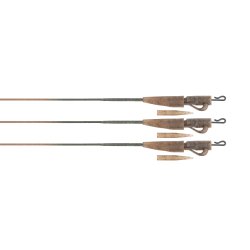 Leadcore FOX  z klipsem Edges Naturals 50lb Leadcore Lead Clip Leaders 3pcs