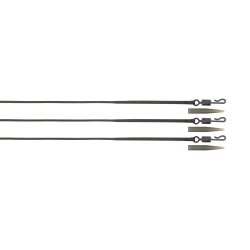 Leadcore FOX Edges Naturals 50lb Leadcore Lead Clip Leaders 3pcs