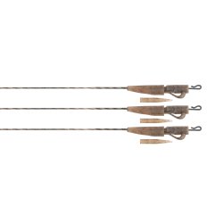 Leadcore FOX z klipsem do ciężarka Edges Naturals Submerge Lead Clip Leaders 30lb 3pcs