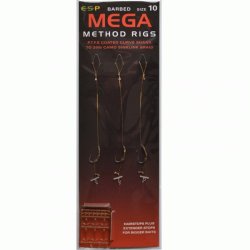 Haczyki z przyponami E-S-P Mega Method Rigs - roz. 6