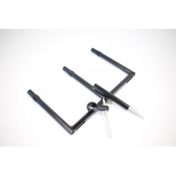 Korda Singlez 3 Rod Buzzbar 11.5" Aluminium Black — najszerszy buzzbar do 3 wędek