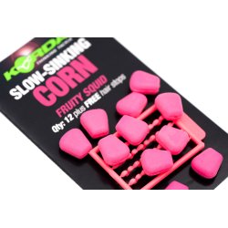 Korda Slow Sinking Corn Fruity Squid Pink – sztuczna kukurydza karpiowa wolno tonąca