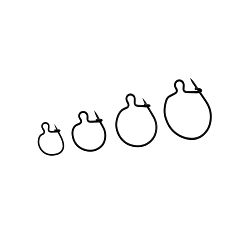 Korda Maggot Klip Medium – klips do białych robaków / pinki (10 szt.)