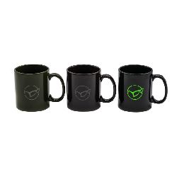 Korda Mug Glasses Logo Black kubek wędkarski ceramiczny