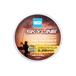 NASH Skyline Mono UV Yellow 10lb/0.28mm 1000m Ekstremalna żyłka rzutowa