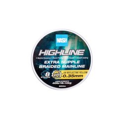 NASH Highline Extra Supple Braid UV Yellow 40lb/0.35mm 600m plecionka