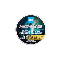 NASH Highline Extra Supple Braid UV Yellow 35lb/0.28mm 600m plecionka
