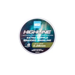 NASH Highline Extra Supple Braid Green 35lb/0.28mm 600m