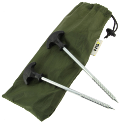 NGT A Pack of 10 x 20cm Bivvy Pegs in Case  Zestaw śledzi 