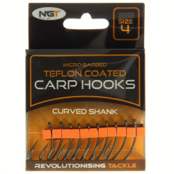 NGT Teflon Coated Hook Curved Shank 4