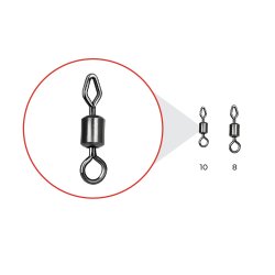 Sonik NYTRO CONNEX MIXED-EYE FEEDER SWIVELS 10 Krętliki do podajników CONNEX ME