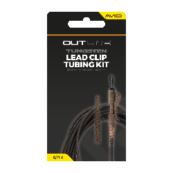 Zestaw klipsów do ciężarka Outline Lead Clip Tungsten Tubing Kit 