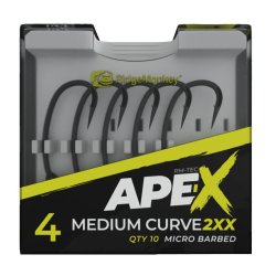 RidgeMonkey - APE-X Medium Curve 2XX Barbed Rozm.4 - haczyki