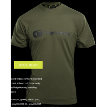 RidgeMonkey APEarel Dropback T Shirt Green L