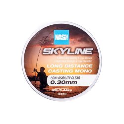 NASH Skyline Mono Low Visibility Clear 12lb/0.30mm 1000m Ekstremalna żyłka rzutowa