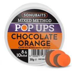 Sonubaits Mixed Method Pop-Ups 8 i 10 mm - Chocolate Orange
