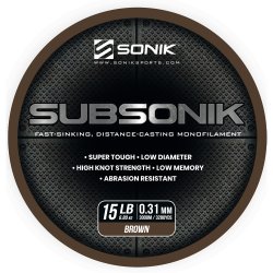Żyłka SONIK SUBSONIK BROWN 15LB 3000M 0.31mm