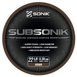 Żyłka SONIK SUBSONIK BROWN 22LB 3000M 0.38mm