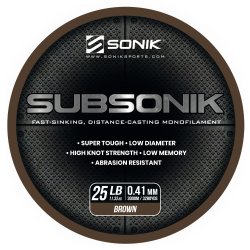 Żyłka SONIK SUBSONIK BROWN 25LB 3000M 0.41mm