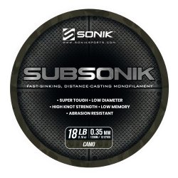 Żyłka SONIK SUBSONIK CAMO 18LB 1200M 0.35mm
