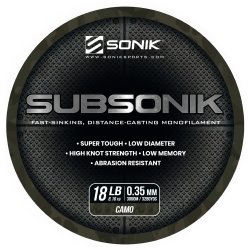 Żyłka SONIK SUBSONIK CAMO 18LB 3000M 0.35mm