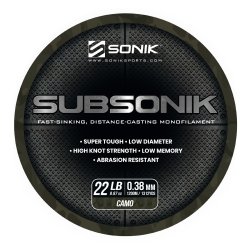 Żyłka SONIK SUBSONIK CAMO 22LB 1200M 0.38mm