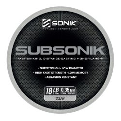 Żyłka SONIK SUBSONIK CLEAR 18LB 1200M 0.35mm