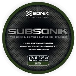 Żyłka SONIK SUBSONIK GREEN 12LB 3000M (0.28mm)