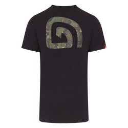 Trakker CR Logo T-Shirt Black Camo  - Medium