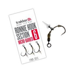 Trakker Ronnie Hook Section 3 Pack Size 6 (Micro Barbed) TPx5