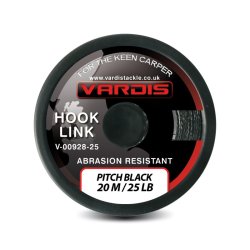 Plecionka Vardis Abrasion Resistant HOOKLINK plecionka odporna na przetarcia 15 lb pitch black