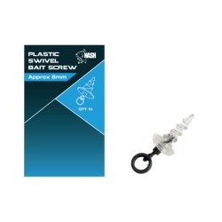 WKRĘTKI NASH TACKLE PLASTIC SWIVEL BAIT SCREW 8MM