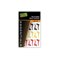 Zestaw pozycjonerów Fox Edges Zig Aligna kit Multi Sleeve kit (3 yellow, 3 red and 3 black)